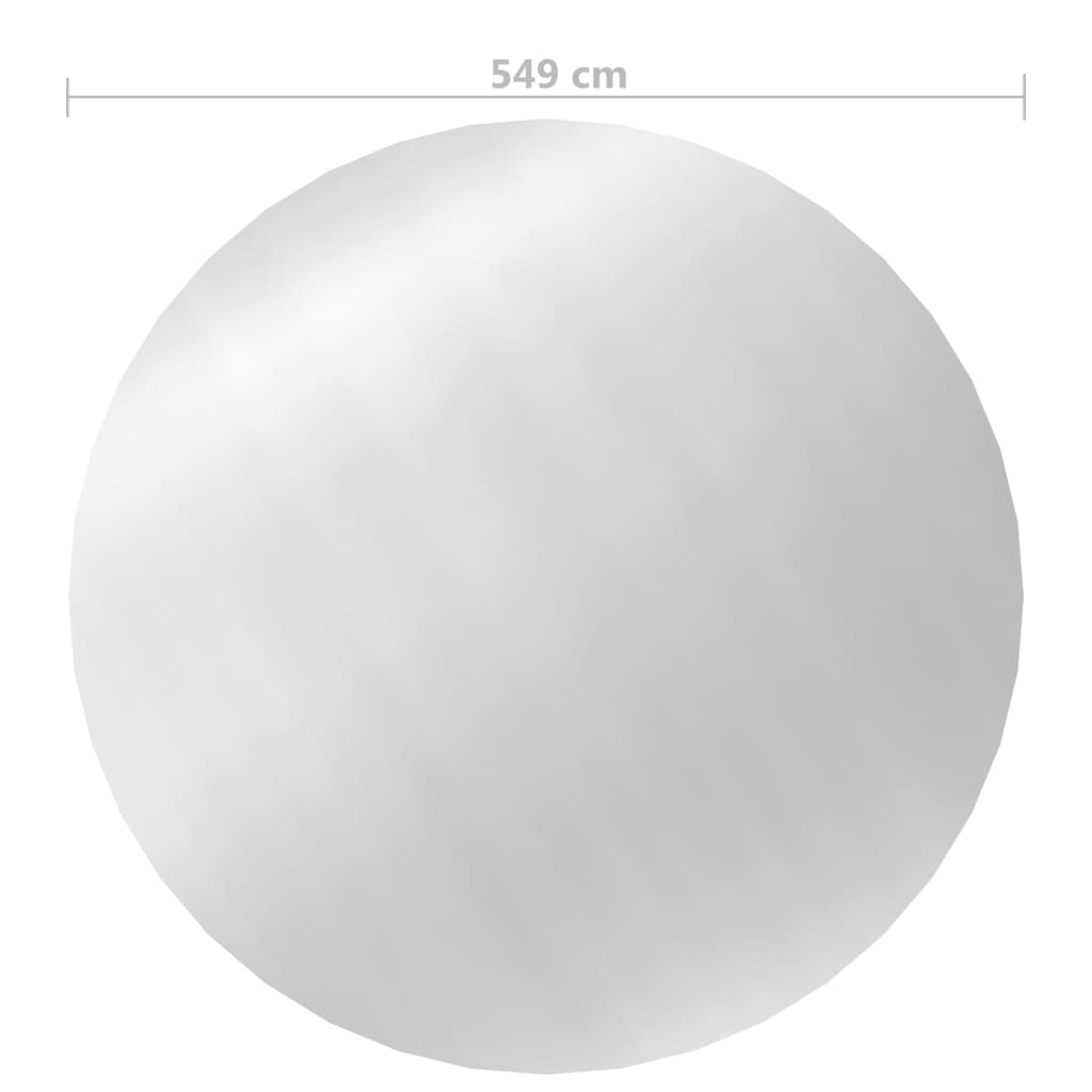 Poolabdeckung Silbern 549 cm PE - Pazzar.ch