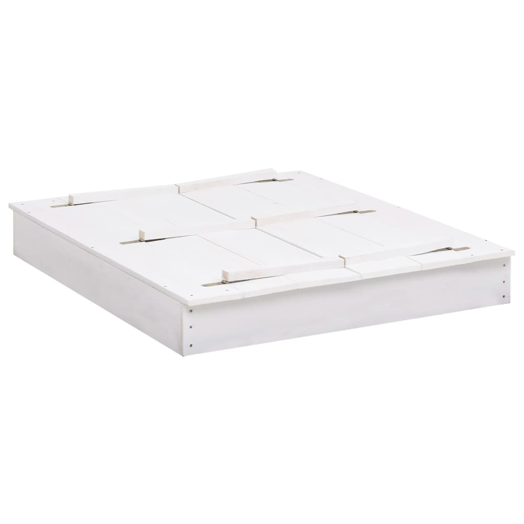 Sandkasten Tannenholz Weiß 95x90x15 cm - Pazzar.ch