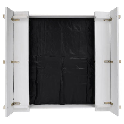 Sandkasten Tannenholz Weiß 95x90x15 cm - Pazzar.ch