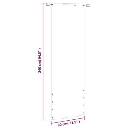 Balkon-Sichtschutz Hellgrün 80x240 cm Oxford-Gewebe - Pazzar.ch