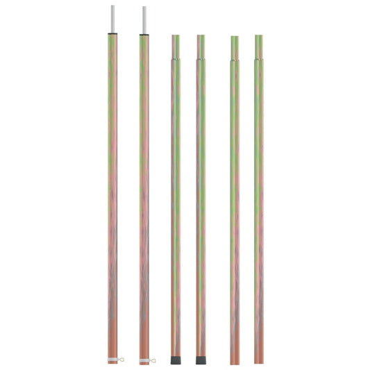 Teleskop-Zeltstangen 170-255 cm 2 Stk. Verzinkter Stahl - Pazzar.ch