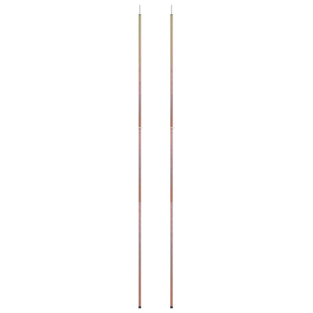 Teleskop-Zeltstangen 170-255 cm 2 Stk. Verzinkter Stahl - Pazzar.ch
