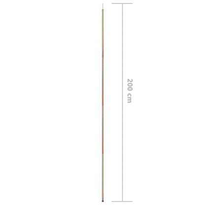 Sonnensegel Stange 200 cm Verzinkter Stahl - Pazzar.ch