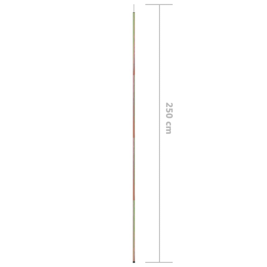 Sonnensegel Stangen 2 Stk. 250 cm Verzinkter Stahl - Pazzar.ch