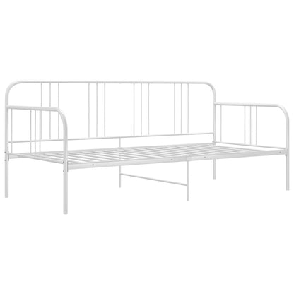 Schlafsofa Bettgestell Weiß Metall 90x200 cm - Pazzar.ch