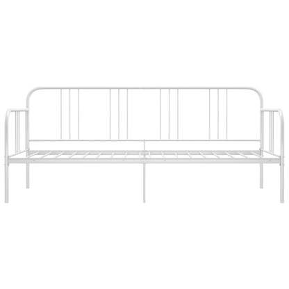 Schlafsofa Bettgestell Weiß Metall 90x200 cm - Pazzar.ch