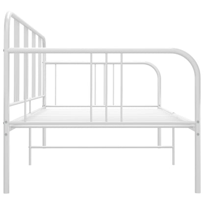 Schlafsofa Bettgestell Weiß Metall 90x200 cm - Pazzar.ch