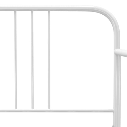Schlafsofa Bettgestell Weiß Metall 90x200 cm - Pazzar.ch