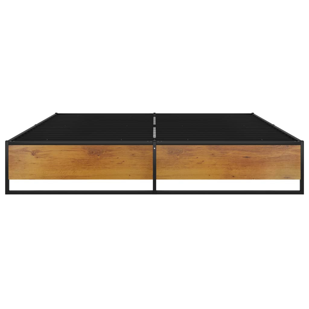 Bettgestell Schwarz Metall 160x200 cm