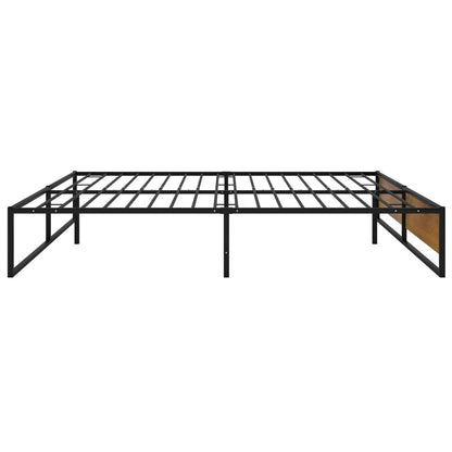 Bettgestell Schwarz Metall 160x200 cm - Pazzar.ch