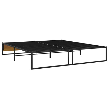 Bettgestell Schwarz Metall 160x200 cm - Pazzar.ch