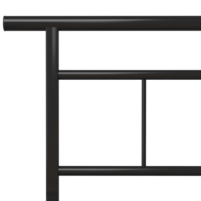Bettgestell Schwarz Metall 100x200 cm - Pazzar.ch