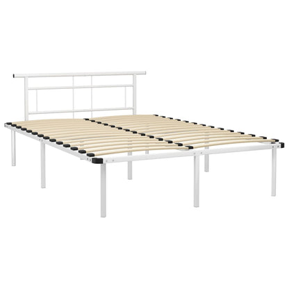 Bettgestell Weiß Metall 140x200 cm - Pazzar.ch