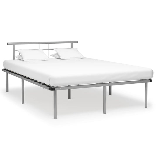 Bettgestell Grau Metall 140x200 cm - Pazzar.ch
