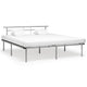 Bettgestell Grau Metall 200x200 cm
