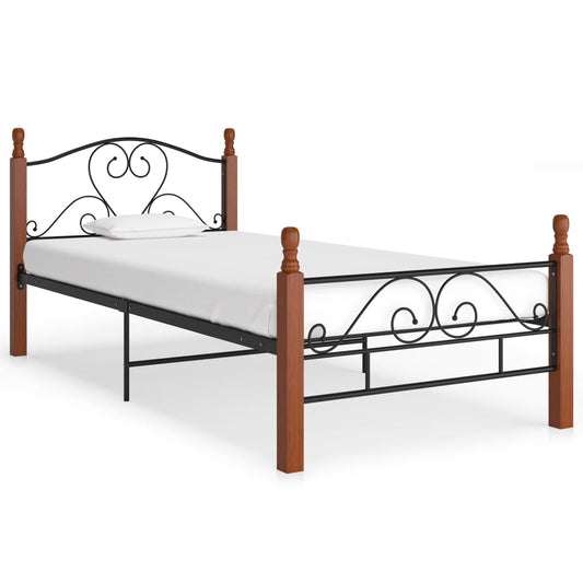 Bettgestell Schwarz Metall 90x200 cm - Pazzar.ch