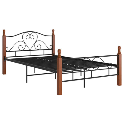 Bettgestell Schwarz Metall 120x200 cm - Pazzar.ch
