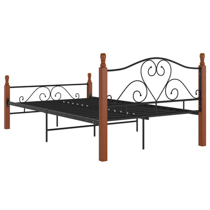 Bettgestell Schwarz Metall 120x200 cm - Pazzar.ch
