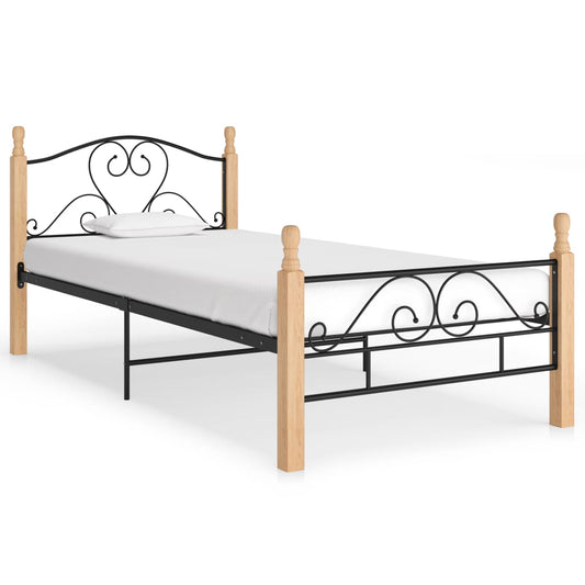 Bettgestell Schwarz Metall 90x200 cm - Pazzar.ch