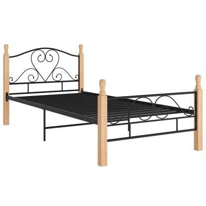 Bettgestell Schwarz Metall 90x200 cm - Pazzar.ch