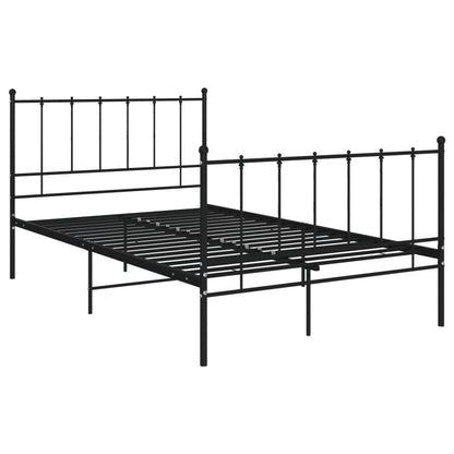 Bett Schwarz Metall 120x200 cm - Pazzar.ch