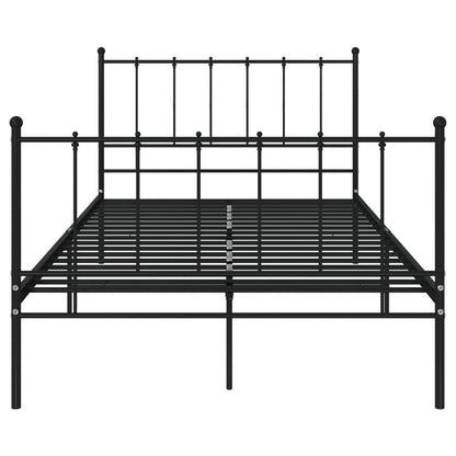Bett Schwarz Metall 120x200 cm - Pazzar.ch