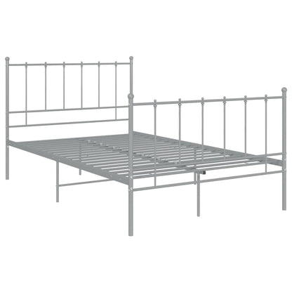 Bett Grau Metall 120x200 cm - Pazzar.ch