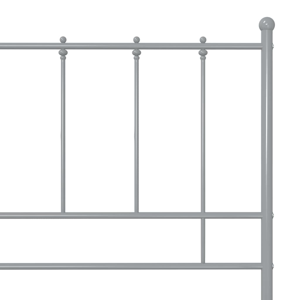 Bett Grau Metall 200x200 cm - Pazzar.ch