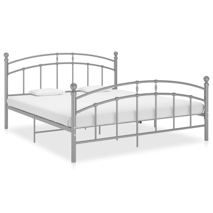 Bettgestell Grau Metall 140x200 cm - Pazzar.ch