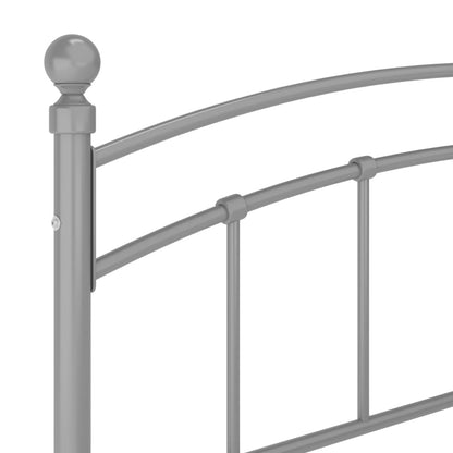 Bettgestell Grau Metall 140x200 cm - Pazzar.ch