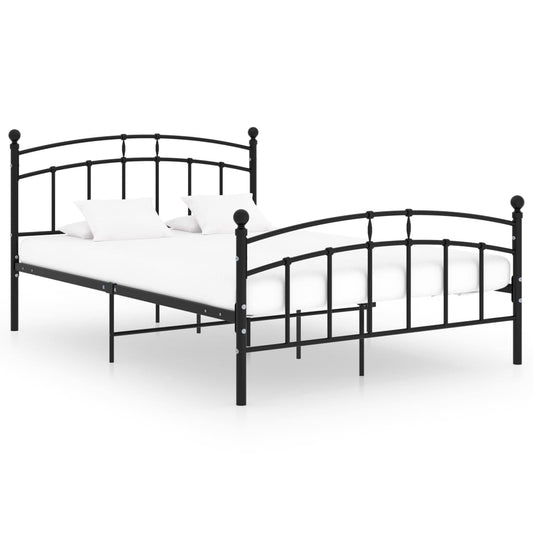 Bettgestell Schwarz Metall 200x200 cm - Pazzar.ch