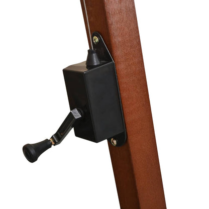 Ampelschirm mit Mast Bordeauxrot 3x3 m Massivholz Tanne - Pazzar.ch