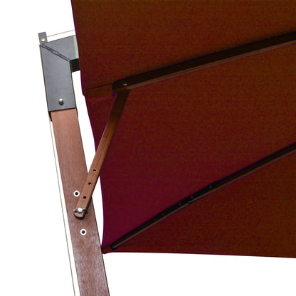 Ampelschirm mit Mast Terracotta-Rot 3x3 m Massivholz Tanne - Pazzar.ch