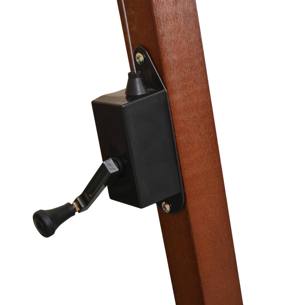 Ampelschirm mit Mast Terracotta-Rot 3x3 m Massivholz Tanne - Pazzar.ch