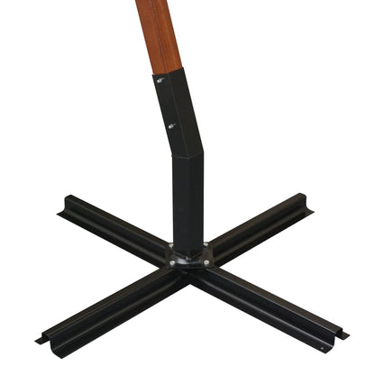 Ampelschirm mit Mast Schwarz 3x3 m Massivholz Tanne - Pazzar.ch