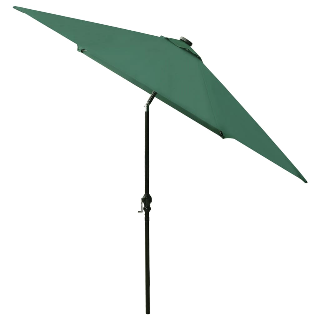 Sonnenschirm mit LEDs und Stahl-Mast Grün 2x3 m - Pazzar.ch
