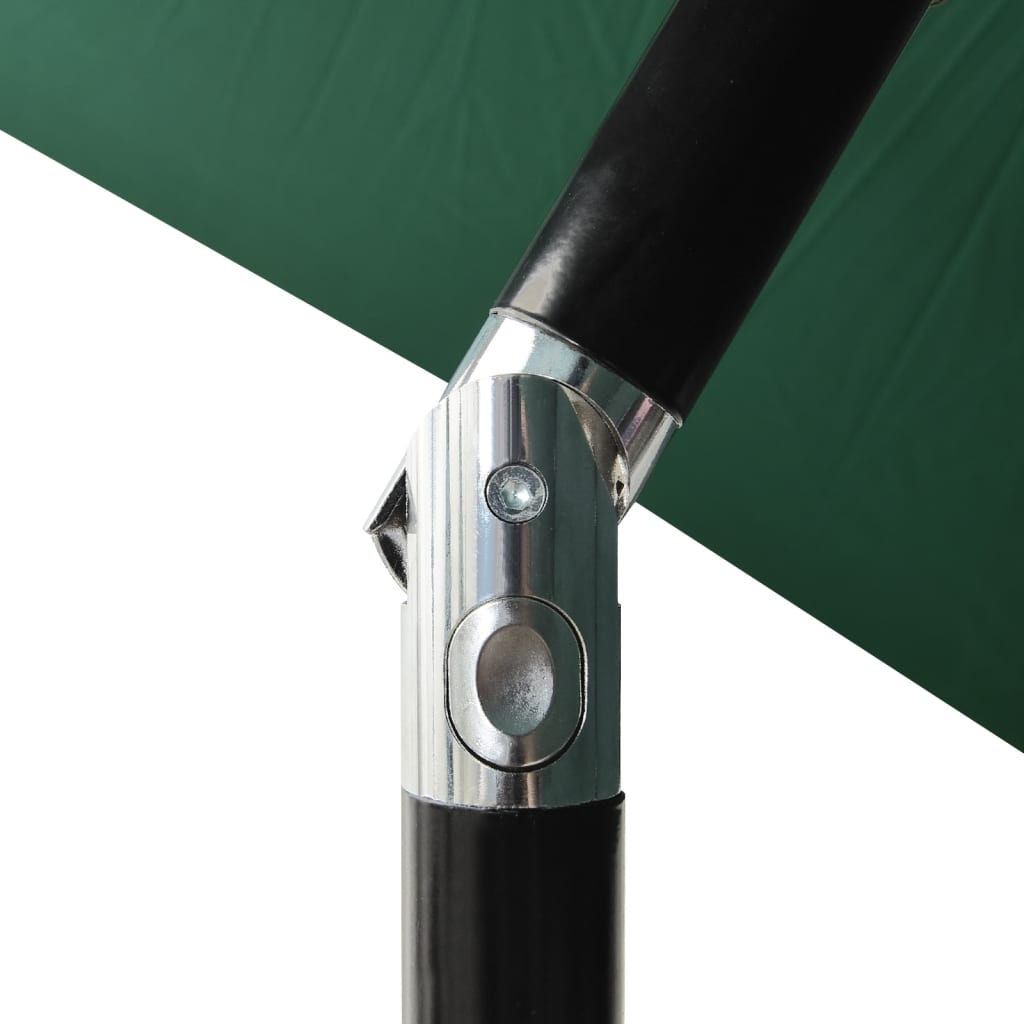 Sonnenschirm mit LEDs und Stahl-Mast Grün 2x3 m - Pazzar.ch