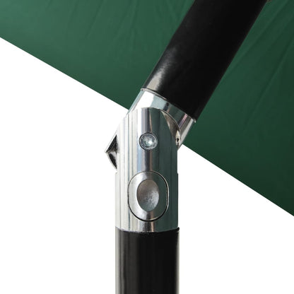 Sonnenschirm mit LEDs und Stahl-Mast Grün 2x3 m - Pazzar.ch