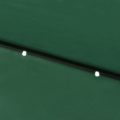 Sonnenschirm mit LEDs und Stahl-Mast Grün 2x3 m - Pazzar.ch