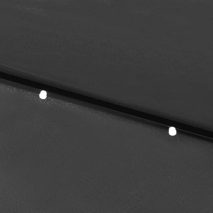 Sonnenschirm mit LEDs und Stahl-Mast Anthrazit 2x3 m - Pazzar.ch
