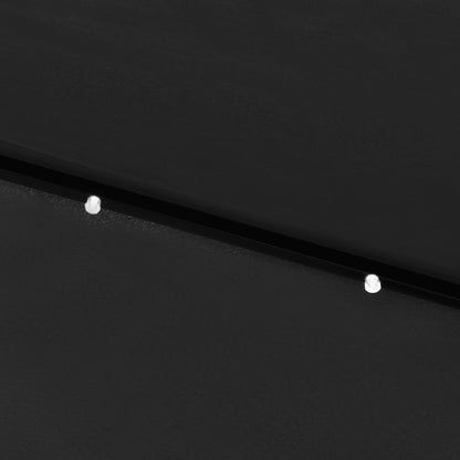 Sonnenschirm mit LEDs und Stahl-Mast Schwarz 2x3 m - Pazzar.ch