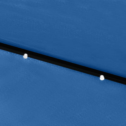 Sonnenschirm mit LEDs und Stahl-Mast Azurblau 2x3 m - Pazzar.ch