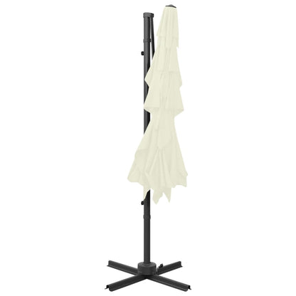 Sonnenschirm mit Aluminium-Mast 4-lagig Sandfarben 250x250 cm - Pazzar.ch