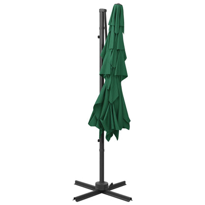 Sonnenschirm mit Aluminium-Mast 4-lagig Grün 250x250 cm - Pazzar.ch