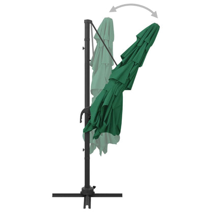 Sonnenschirm mit Aluminium-Mast 4-lagig Grün 250x250 cm - Pazzar.ch