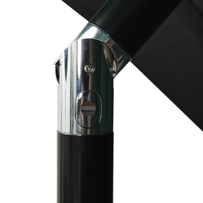 Sonnenschirm mit Aluminium-Mast 3-lagig Schwarz 2,5x2,5 m - Pazzar.ch