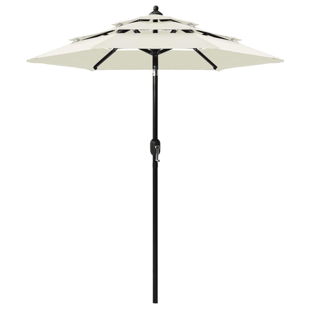 Sonnenschirm mit Aluminium-Mast 3-lagig Sandfarben 2 m - Pazzar.ch