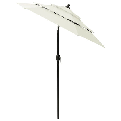Sonnenschirm mit Aluminium-Mast 3-lagig Sandfarben 2 m - Pazzar.ch