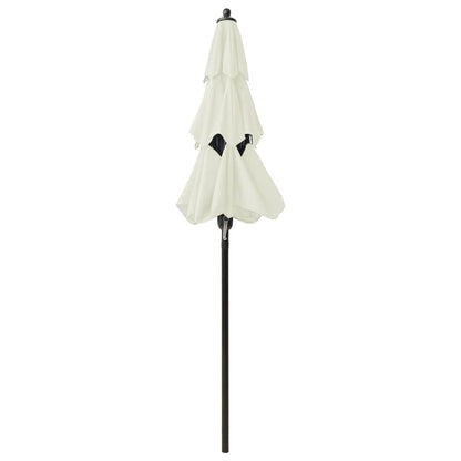Sonnenschirm mit Aluminium-Mast 3-lagig Sandfarben 2 m - Pazzar.ch