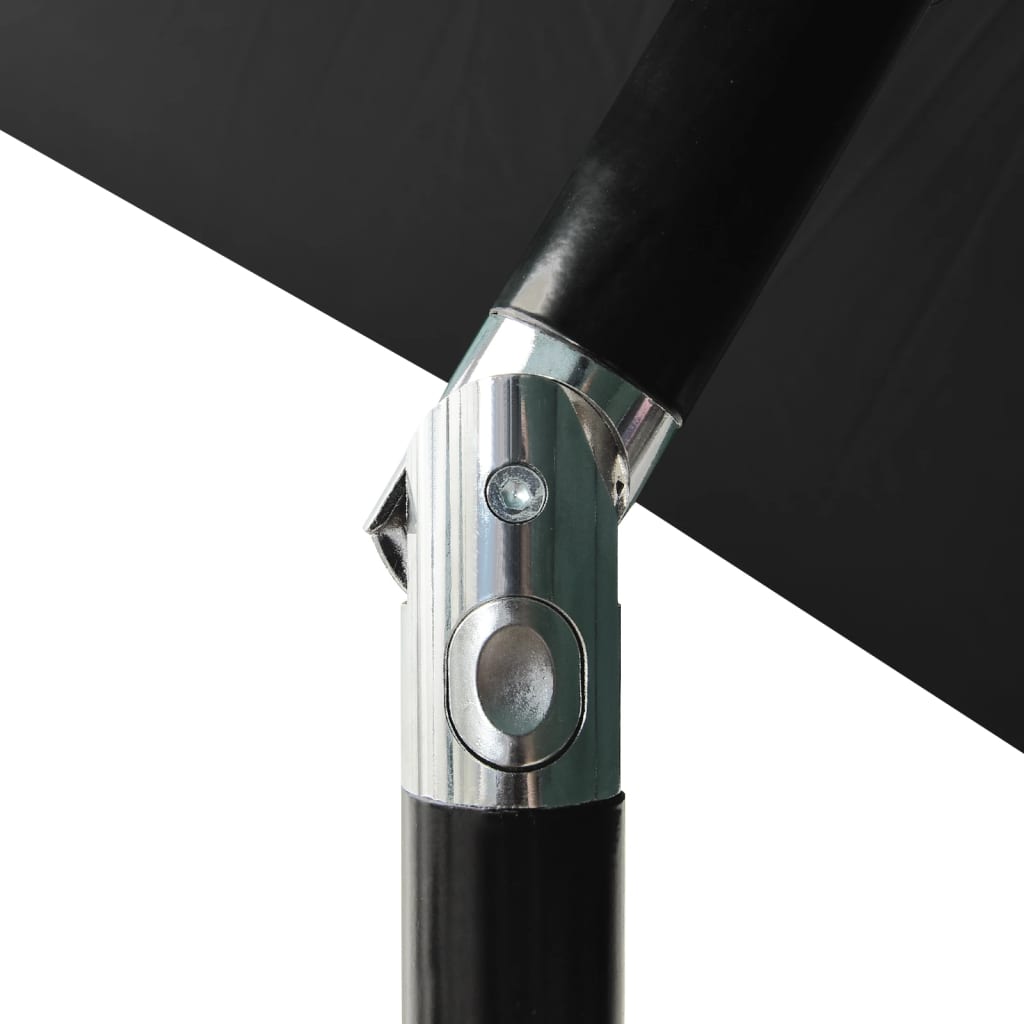 Sonnenschirm mit Aluminium-Mast 3-lagig Schwarz 2 m - Pazzar.ch